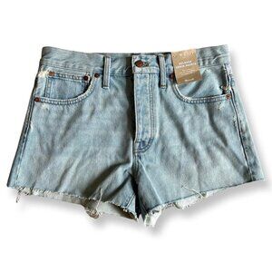 Madewell Relaxed Cutoff Denim Shorts Cedarcroft Wash Size 27